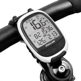 img 4 attached to MEILAN M2 GPS Bike Computer - Wireless Cycling Computer for Bicycles - Speedometer, 🚴 Odometer - Bluetooth & ANT+ Connect with HR Monitor & Power Meter - Waterproof MTB