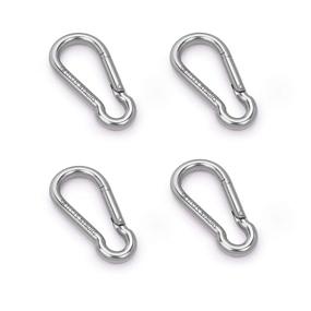 img 1 attached to 🔒 Secure Locking Stainless Steel Carabiners for Outdoor Activities