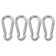 🔒 secure locking stainless steel carabiners for outdoor activities logo