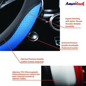 img 2 attached to AmeriLuck Steering Universal Breathable Anti Slip Interior Accessories