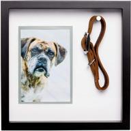 🐾 capture cherished memories with the pearhead pet collar keepsake picture frame in black logo