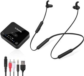 img 4 attached to 🎧 Optical Digital Audio Wireless Headphones Earbuds for TV Watching - Avantree HT4186 Neckband Earphones Set with Bluetooth Transmitter for RCA, 3.5mm Aux Ported TVs - Plug n Play, No Audio Delay