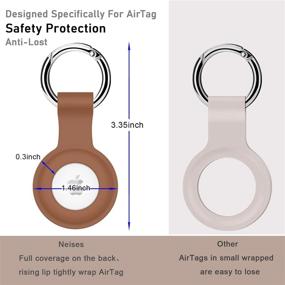 img 3 attached to Keychain Accessories Silicone Anti Lost Protective GPS, Finders & Accessories