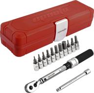 🔧 epauto bike tool 1/4 inch drive click torque wrench set: perfect bicycle maintenance kit with hex/torx bit socket extension bar (2 to 20 nm) logo