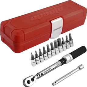 img 4 attached to 🔧 EPAuto Bike Tool 1/4 Inch Drive Click Torque Wrench Set: Perfect Bicycle Maintenance Kit with Hex/Torx Bit Socket Extension Bar (2 to 20 Nm)