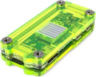 🦓 zebra zero case for raspberry pi zero & zero wireless - laser lime + heatsinks: ultimate protection and cooling for your pi zero! logo