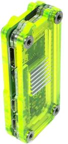 img 2 attached to 🦓 Zebra Zero Case for Raspberry Pi Zero & Zero Wireless - Laser Lime + Heatsinks: Ultimate Protection and Cooling for your Pi Zero!