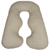 🛏️ taupe rings replacement cover for leachco back n belly chic body pillow logo