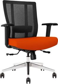 img 1 attached to 🪑 Premium Bitchair Ergonomic Mesh Office Chair in Black (Tangerine): Unrivaled Comfort and Style