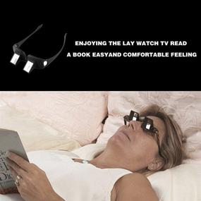 img 2 attached to 👓 Genmine Horizontal Lazy Glasses: Enhance Bedtime Reading and TV Viewing Experience with High Definition Prism Periscope Eyeglasses