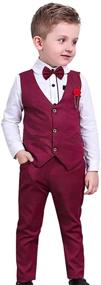 img 4 attached to 🎅 Christmas Sleeve Shirts Outfits Tuxedos Boys' Clothing: Shop Suits & Sport Coats