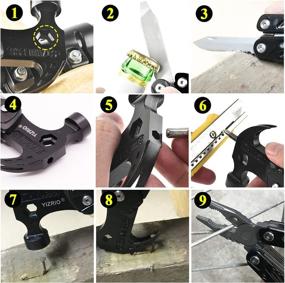 img 1 attached to Ultimate Multitool Kit: Perfect Father's Day, Birthday, or Christmas Gift for Dad - From Daughter, 🛠️ Son - Ideal for Men, Husbands, and Him - Cool Gadget with Hammer, Pliers - Stocking Stuffer Idea