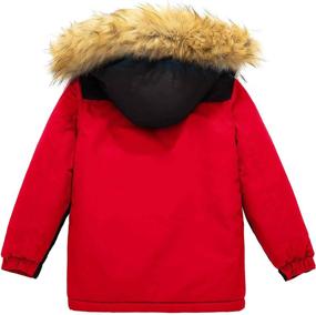 img 3 attached to 🧥 Wantdo Boy's Waterproof Ski Jacket - Warm Winter Snow Coat with Thick Parka, Breathable Rain Jackets and Removable Faux Fur Hood