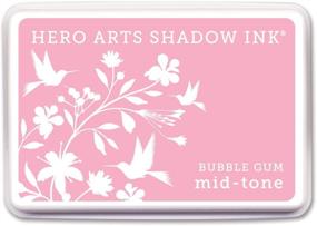 img 1 attached to 🌸 Hero Arts Rubber Stamps AF208 Shadow Ink Mid-Tone, Bubble Gum: The Perfect Stamp Ink for Vibrant and Playful Projects