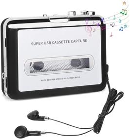 img 4 attached to 🎧 Cassette to MP3 Converter: Portable Walkman Tape Player with Headphone