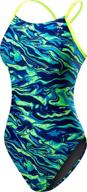 tyr womens miramar cutoutfit swimsuit sports & fitness logo