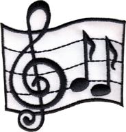 🎵 musical note patch logo