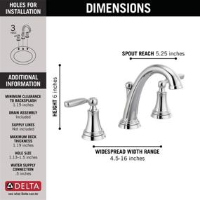img 1 attached to Woodhurst Two-Handle Widespread Bathroom Faucet 3532LF MPU