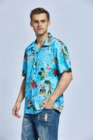 img 2 attached to 🌺 Hawaii Hangover: Festive Hawaiian Shirts for Stylish Christmas Men's Clothing