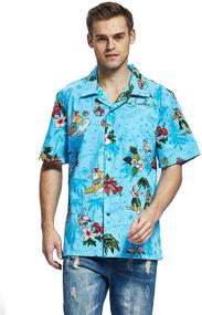img 4 attached to 🌺 Hawaii Hangover: Festive Hawaiian Shirts for Stylish Christmas Men's Clothing