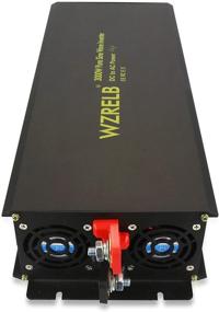 img 1 attached to Преобразователь энергии WZRELB 3000 Вт: Чистый синусоидальный 12V в 120V постоянного тока в переменный ток для эффективного преобразования энергии.