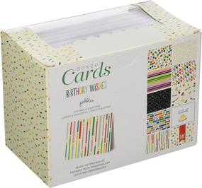 img 1 attached to 🎉 American Crafts Birthday Wishes A2 Cards & Envelopes Pack - 40 Count (4.25"x5.5")