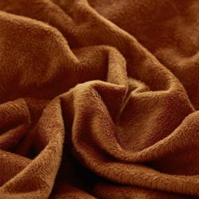 img 1 attached to Houseri Burnt Orange Velvet Duvet Cover - Queen/Rust - Fluffy Bedding Duvet Cover - Full/Terracotta Flannel - Fuzzy Bedding Sets Quilt - Queen Comforter Cover for Fall Winter - Warm Bed Duvet Cover Set - Full Size