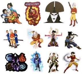 img 2 attached to 🚨 YOUTHSTORE Avatar: The Last Airbender Cartoon Stickers - 50pcs Decal Set for Laptop, Water Bottle, Luggage, Snowboard, Bicycle, and Skateboard - Perfect for Kids, Teens, and Adults
