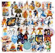 🚨 youthstore avatar: the last airbender cartoon stickers - 50pcs decal set for laptop, water bottle, luggage, snowboard, bicycle, and skateboard - perfect for kids, teens, and adults logo