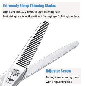 img 3 attached to Thinning Scissors Professional Texturizing Stainless Kitchen & Dining