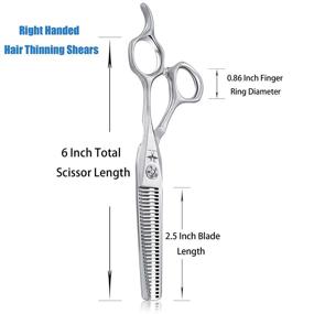 img 1 attached to Thinning Scissors Professional Texturizing Stainless Kitchen & Dining