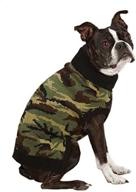 casual canine 8-inch acrylic camo dog sweater: comfortable xx-small green sweater for your pup логотип