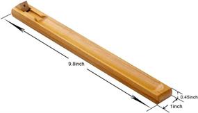 img 2 attached to 🎋 Enhance Your Incense Experience with the Hooshing Adjustable Angle Bamboo Wood Incense Holder - 1 Pack