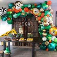 balloons artificial tropical birthday decorations logo