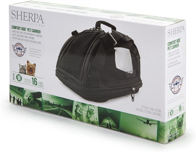 sherpa comfort airline approved carrier cats 로고