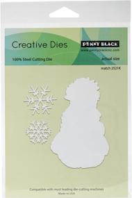 img 2 attached to 🔥 Frosty's Snow Penny Black Creative Metal Die: A Must-Have for Your Craft Collection!