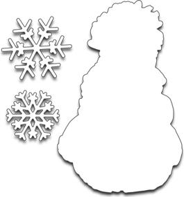 img 1 attached to 🔥 Frosty's Snow Penny Black Creative Metal Die: A Must-Have for Your Craft Collection!