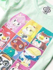 img 1 attached to 🎮 Nintendo Animal Blocks Fifth Sun Girl's Heather Crew Tee