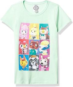 img 2 attached to 🎮 Nintendo Animal Blocks Fifth Sun Girl's Heather Crew Tee