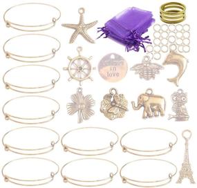 img 4 attached to ChangJin Antiqued Expandable Charms Bracelets