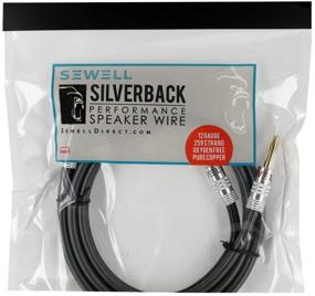 img 2 attached to 🔊 Повышение качества звука с помощью акустического кабеля Silverback от Sewell - Включает штифты Silverback Banana, 15 футов.