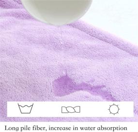 img 2 attached to YUHEAN Fleece Absorbent Towels Buttons