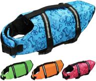 cielo meraviglioso dog life jacket, dog swimsuit safety flotation vests pet life preserver with lift handle, reflective stripes, for small medium large dogs swimming boating - blue, small логотип