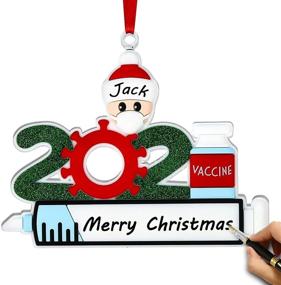 img 4 attached to Personalized Family Christmas Ornaments 2021: Customized, Cute & Unique Decorations for Creative Tree Display & Memorable Year-end Celebration