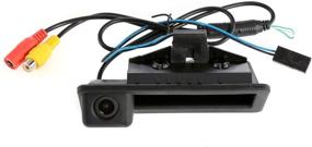 img 4 attached to 🚗 Partol HD Камера заднего вида для автомобиля CCD с ярким цветом рукоятки для BMW E60 E61 E70 E71 E72 E82 E88 E84 E90 E91 E92 E93 1 3 5 X5 X1 X6 320i 335i: Улучшенная видимость и безопасность для вашего BMW