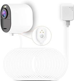 img 4 attached to 🔌 Премиум кабель Arlo Ultra длиной 10 футов/3 метра: погодостойкое наружное/внутреннее магнитное решение для зарядки и адаптер питания для камеры безопасности Arlo Ultra 4K (белый)