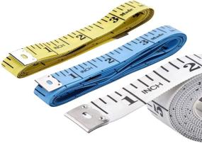 img 2 attached to 3 Pack Soft Measuring Tape for Body, Sewing, and Tailoring - Double Scale Flexible Ruler - 60IN/150CM Length (3-Pack)