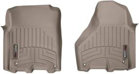 img 1 attached to 🚗 WeatherTech DigitalFit FloorLiner for RAM 1500 2013-2015, Front, Tan