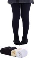 👖 microfiber girls tights: stylish pantyhose leggings for girls' clothing logo