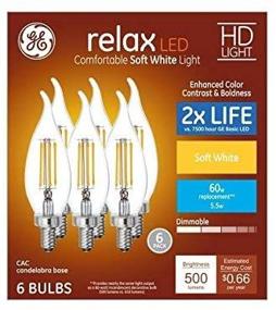 img 2 attached to 💡 Dimmable Decorative Candelabra Bulb by GE